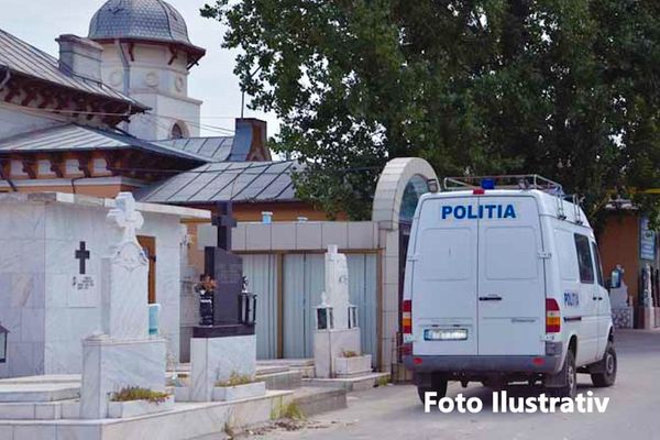 Scandal, cu focuri de armă, în cimitir, la Moreni