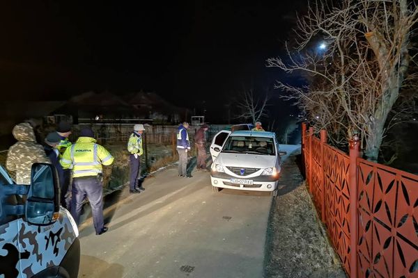 VIDEO Șoferul fugar a fost prins de polițiști cu ajutorul unui câine special antrenat