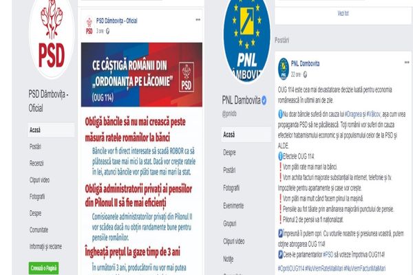 Război pe facebook. PNL DB versus PSD DB, pe tema "ordonanței lăcomiei"