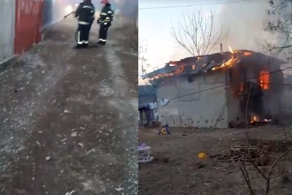 Update: Un copil de patru luni a murit într-un incendiu devastator, la Corbii Mari