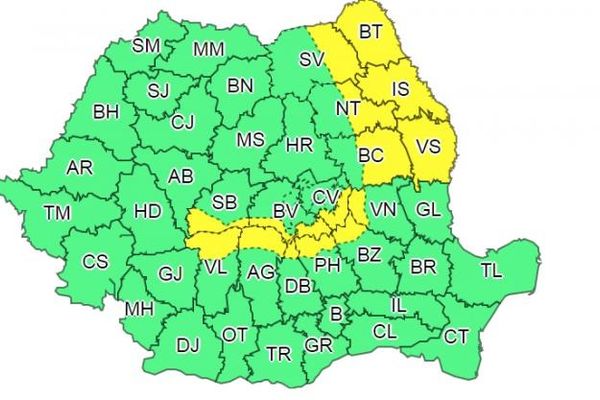 Meteorologii ANM au emis cod galben de vânt puternic. Zonele afectate
