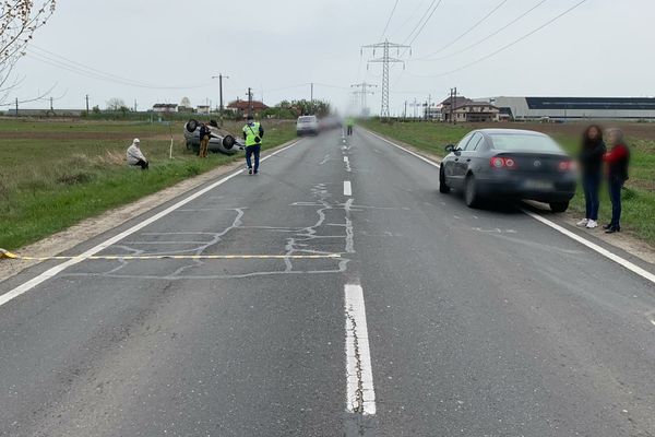 Coliziune auto la Ulmi, pe DN 71