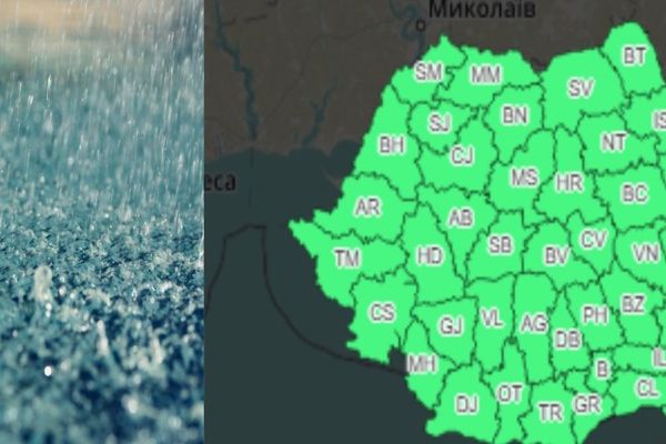 Temperaturi în scădere și ploi, în Dâmbovița, în următoarele zile