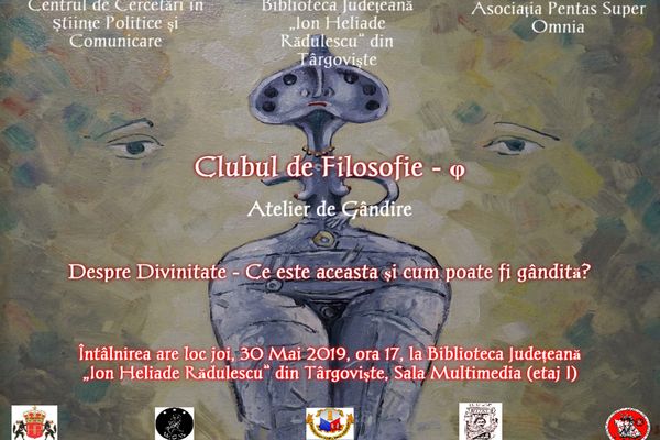 O nouă întâlnire a Clubului de filosofie la sediul Bibliotecii Judeţene „I. H. Rădulescu”