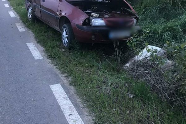 Accident la Băleni. Șoferul vinovat a fugit și este căutat de polițiști.