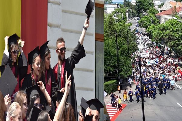 Foto| Parada absolvenților 2019. 1500 de liceeni au defilat pe străzile Târgoviștei