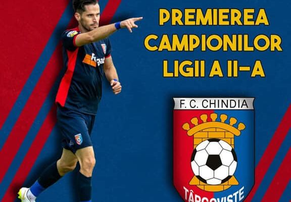 Calificarea Chindiei Târgoviște în prima ligă, sărbătorită astăzi pe Eugen Popescu