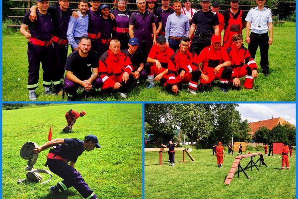 Foto| Concurs pentru pompierii voluntari și privați. Cei din Târgoviște și Aninoasa cei mai buni din Dâmbovița