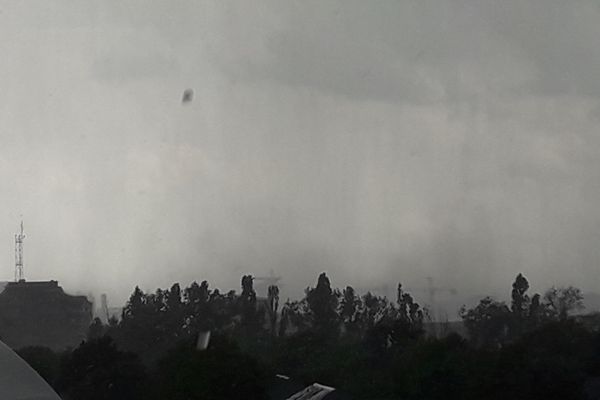 Video| "Rupere de nori" la Târgoviște. Cantități uriașe de apă au căzut în doar câteva zeci de minute