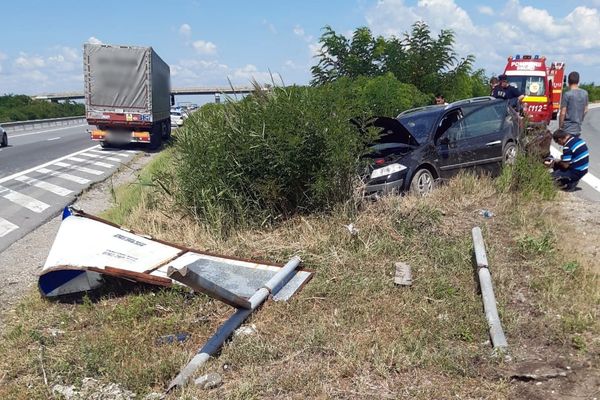 Foto|Trafic restricționat pe A1, București-Pitești, lucrări și accident