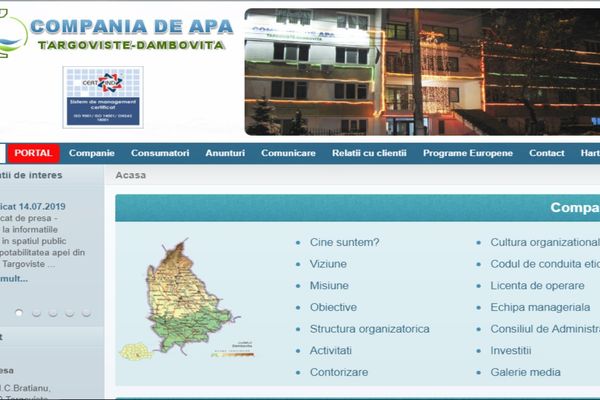 Apă improprie consumului la Târgoviște? Distribuitorul, CATD, spune că nu este cazul de alarmare