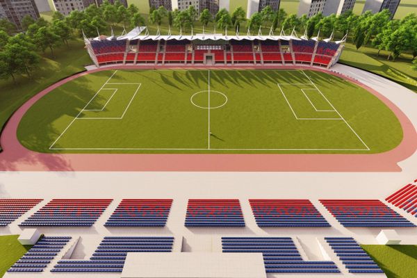 FOTO Cum va arăta noua arenă pe care va juca Chindia Târgoviște, în viziunea constructorului