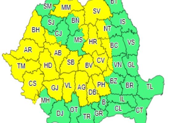 Se întorc vijeliile și grindina. Cod Galben (și) în Dâmbovița