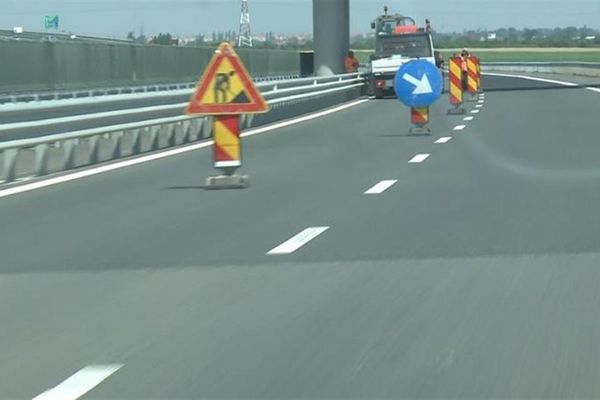 Lucrări pe Autostrada București - Pitești