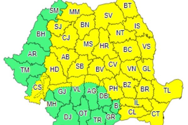 N-am scăpat de furtuni. Cod galben în zona montană, din Dâmbovița, în intervalul 2-3 august