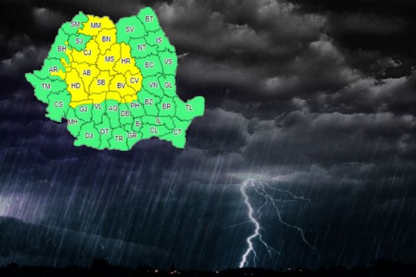 Cod Galben (furtuni) la munte și caniculă, în zona de șes, în Dâmbovița