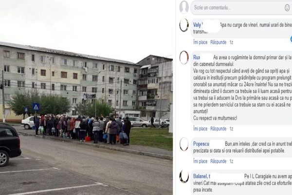 Lăsați fără apă de patru zile, morenarii își strigă disperarea pe facebook