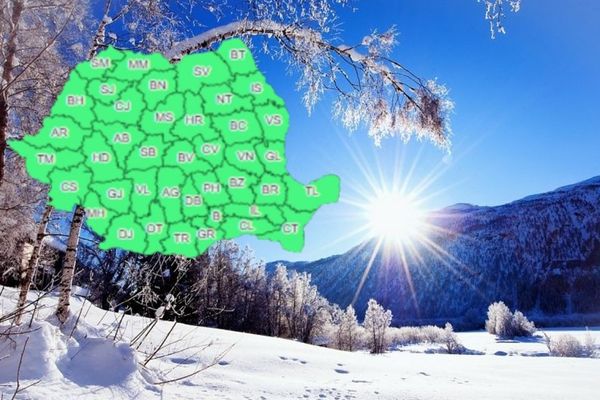 Vești bune de la meteorologi. Temperaturi în creștere, la debut de iarnă