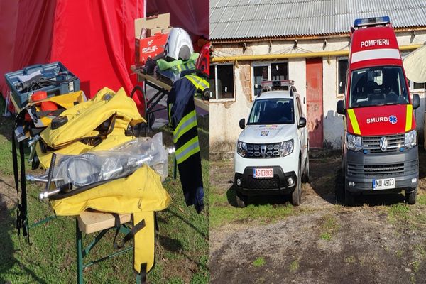 FOTO-Video| Au primit "cadourile" mai devreme. Echipamente noi la ISU Dâmbovița