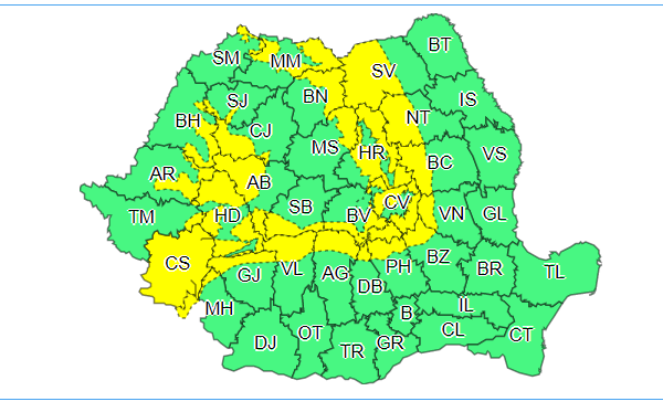 Avertizarea venită astăzi de la meteorologi. Este cod galben de vânt puternic