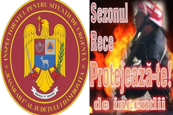 Renunţaţi la IMPROVIZAŢII - Protejaţi-vă viaţa şi bunurile ! Sfaturi utile de la ISU