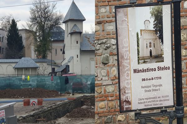 FOTO| Scandal imens la Târgoviște, ce vizează o construcție ce se ridică lângă o biserică monument