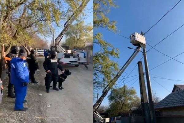 Locuitorii din Bălteni nu se lasă. Alte branșări ilegale la rețeaua de electricitate, chiar și după intervenția în forță, din decembrie 2019