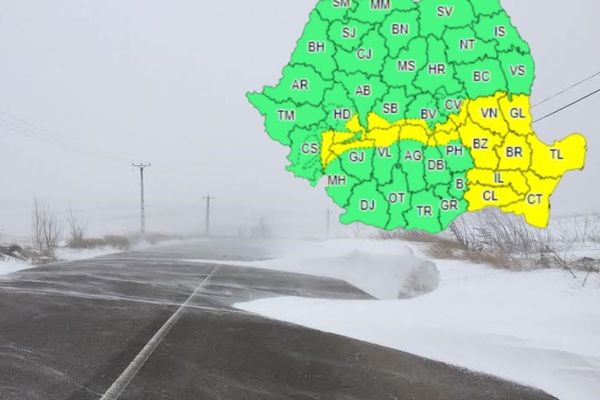 Atenționare meteorologică! Cod galben de vânt extins ( 6 ianuarie, ora 06.00-22.00). Rafale și de 80 km/h