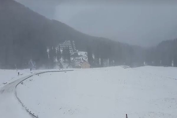 Cum este atmosfera în  zona Codului Roșu. Imagini spectaculoase din Bucegi