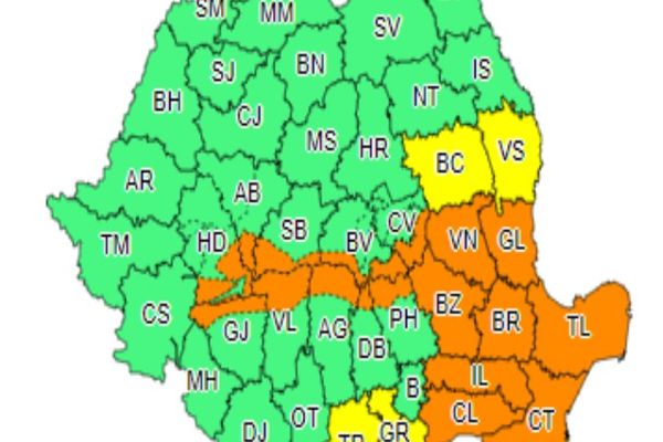 Vântul s-a mai potolit, dar codul roșu s-a făcut doar...portocaliu,în Dâmbovița. Vezi prognoza meteo (6 februarie)