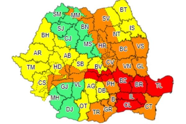 Alertă maximă de la meteorologi! Cod roșu de vânt în zona de munte