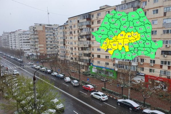 În Dâmbovița a revenit iarna. Cod galben de ninsori la munte, până pe 1 aprilie