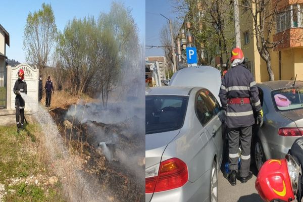 Săptămână de foc, atât la propriu cât și la figurat, pentru ISU Dâmbovița. Peste 260 de acțiuni (6-12 aprilie)