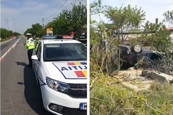 Accident grav pe DN 71, la Ilfoveni, în Dâmbovița. O persoană a fost rănită