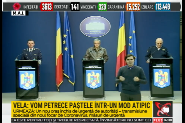 ORDONANȚA MILITARĂ 7. Marcel Vela, Raed Arafat și Bogdan Despescu  susțin o conferință de presă la această oră la sediul Ministerului Afacerilor Interne.