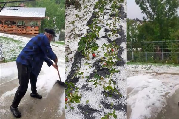 Foto-video| Grindina a făcut prăpăd la Pucheni, în Dâmbovița