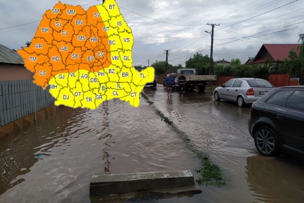 Vești proaste, în continuare, de la meteorologi. Coduri galbene și portocalii, de ploi și inundații, (și) în Dâmbovița