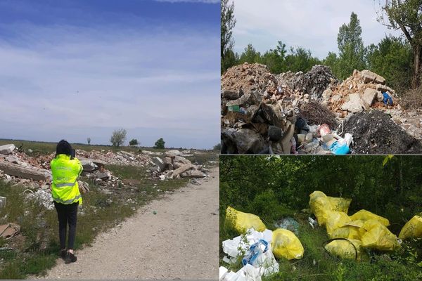 Foto| Garda de Mediu Dâmbovița a ajuns la o concluzie: Balastierele din județ transformate în gropi de gunoi