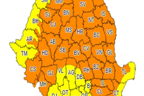 Ploile nu se mai opresc. Din nou cod portocaliu și galben, (și) în Dâmbovița (23-24 iunie)