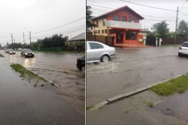 (video) Ploile abundente au creat probleme la Găești și Ciocănești. Străzi și locuințe inundate