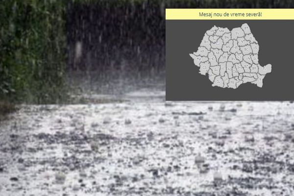 Update| Atenționare meteo! Ploi torențiale în aproape toată țara, în intervalul 2-3 iunie. 40 l/mp și în Dâmbovița