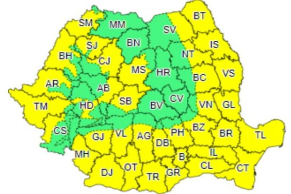 Cod galben de caniculă în Dâmbovița