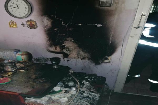 Incendiu într-un apartament din municipiul Târgoviște