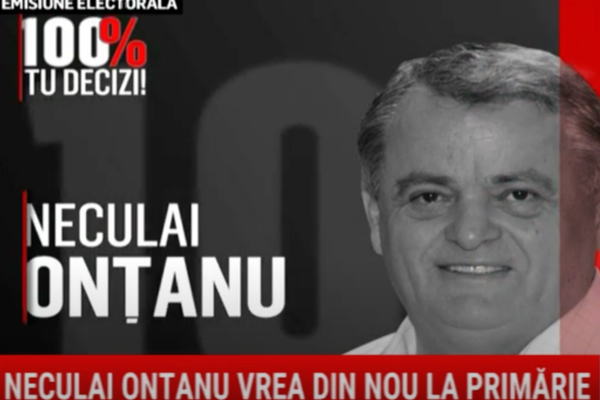 100% TU DECIZI! Neculai Onțanu vrea din nou la primărie. Caporalul în rezervă a ajuns general