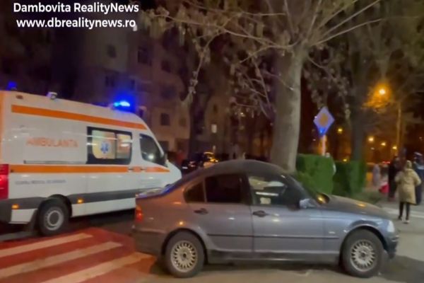 Târgoviște. Tânără spulberată de un autoturism pe trecerea de pietoni