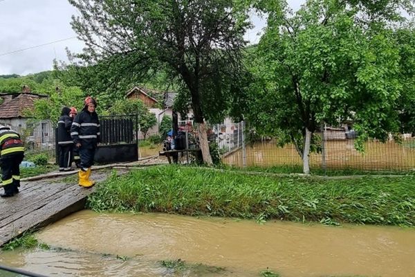 Gospodării inundate în județul Dâmbovița