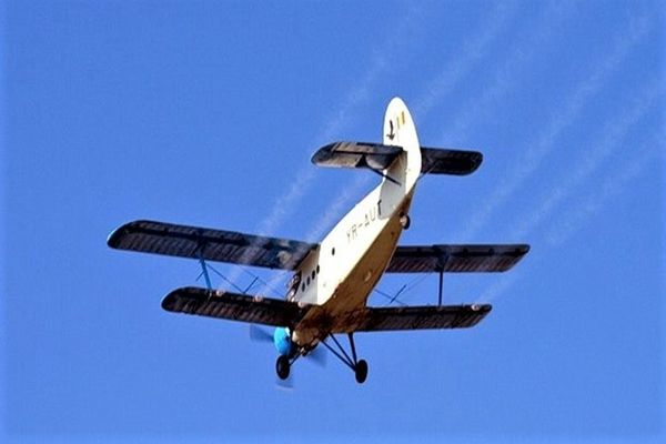 Al treilea tratament avio-chimic împotriva insectelor de disconfort la Titu