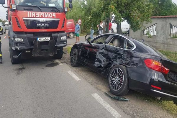 Dâmbovița. Accident rutier pe DN72. Un minor a fost rănit