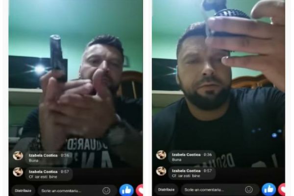 Interlopul Turcu, care i-a amenințat pe polițiști cu grenada, a fost reținut - VIDEO