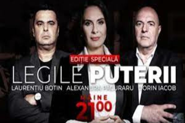 Ludovic Orban, invitat la o ediție specială Legile Puterii cu Alexandra Păcuraru, Laurențiu Botin și Dorin Iacob